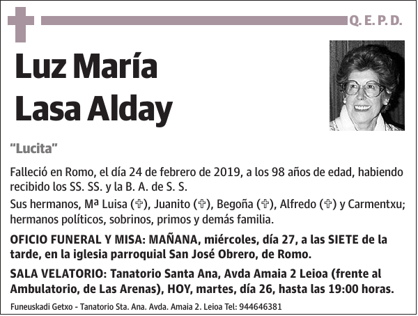 Luz María Lasa Alday