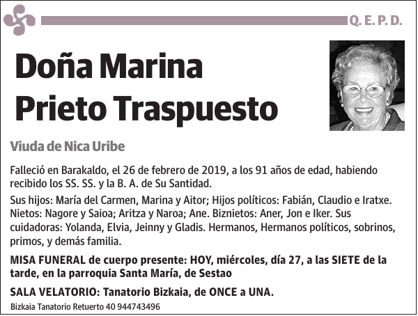 Marina Prieto Traspuesto