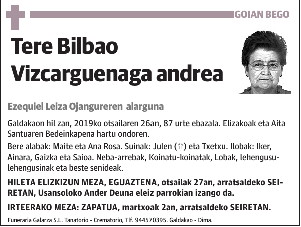 Tere Bilbao Vizcarguenaga