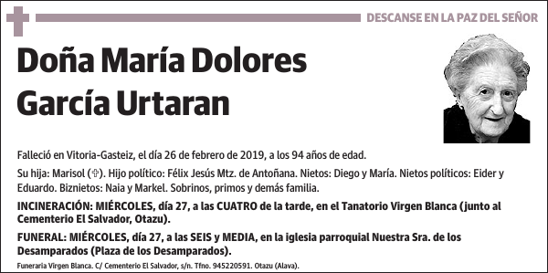 María Dolores García Urtaran