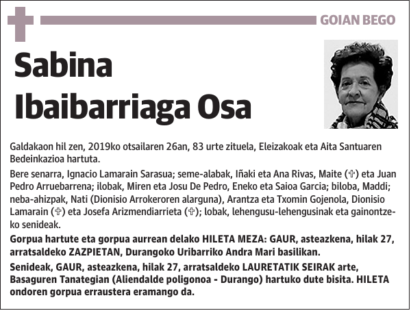 Sabina Ibaibarriaga Osa