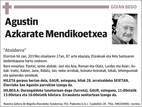 Agustin Azkarate Mendikoetxea