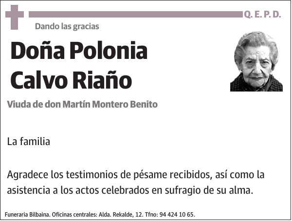 Polonia Calvo Riaño