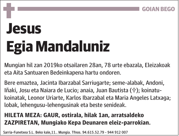 Jesus Egia Mandaluniz