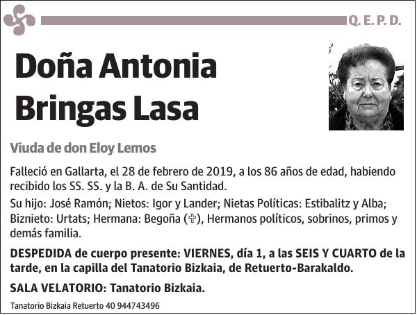 Antonia Bringas Lasa