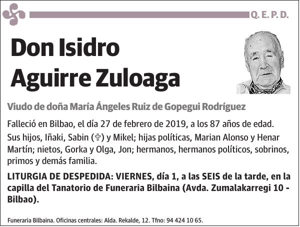 Isidro Aguirre Zuloaga