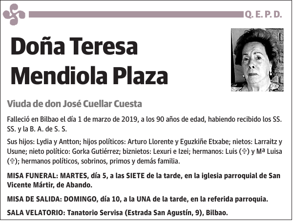 Teresa Mendiola Plaza