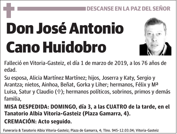 José Antonio Cano Huidobro