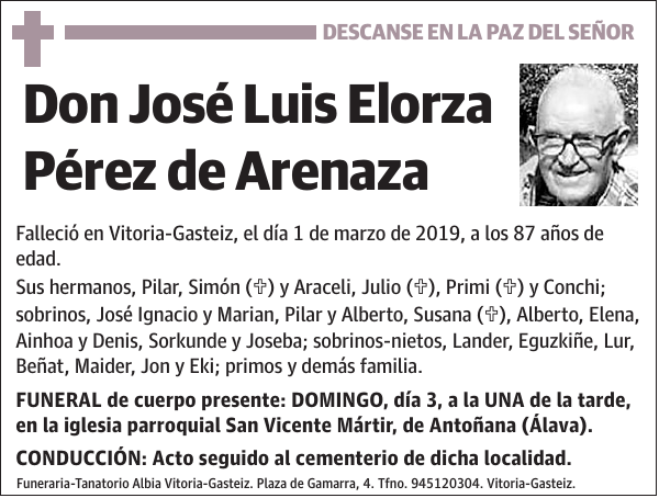 José Luis Elorza Pérez de Arenaza