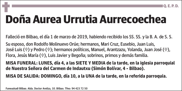 Aurea Urrutia Aurrecoechea