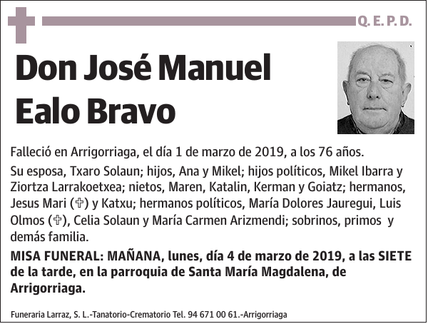 José Manuel Ealo Bravo