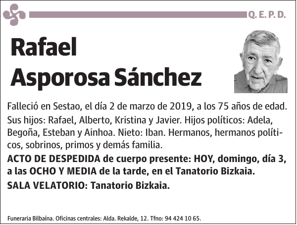 Rafael Asporosa Sánchez