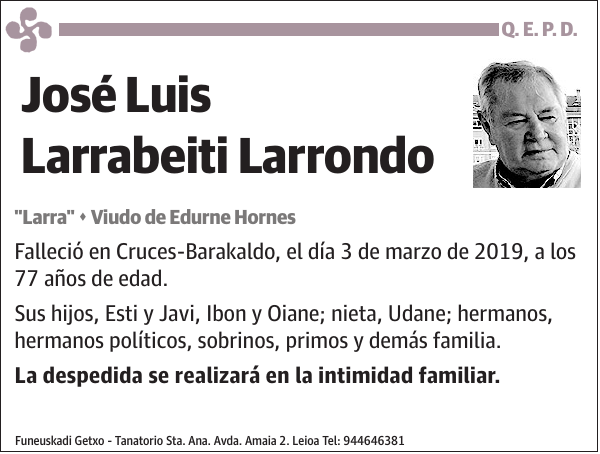 José Luis Larrabeiti Larrondo