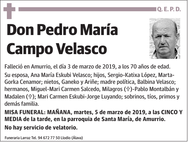 Pedro María Campo Velasco