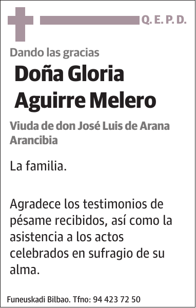 Gloria Aguirre Melero