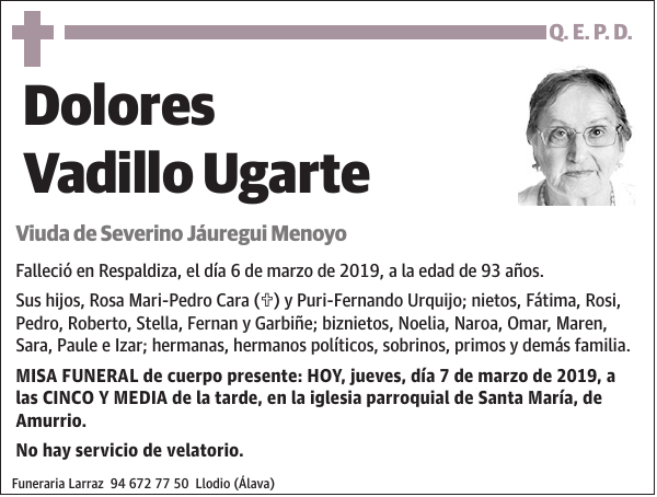 Dolores Vadillo Ugarte