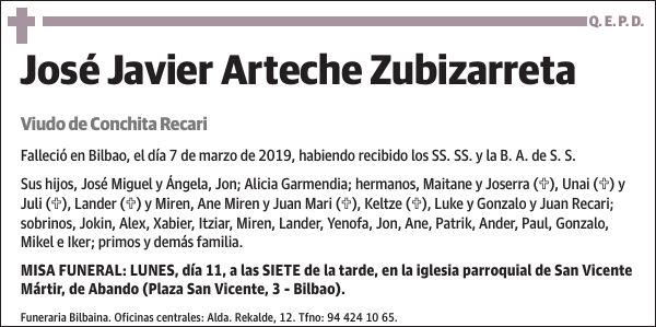 José Javier Arteche Zubizarreta