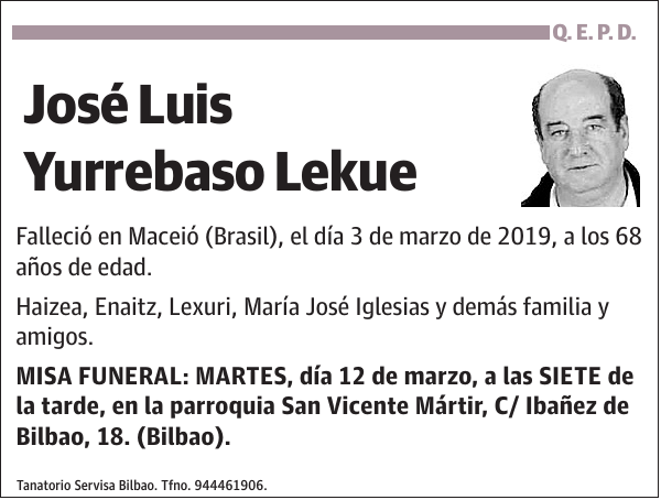 José Luis Yurrebaso Lekue