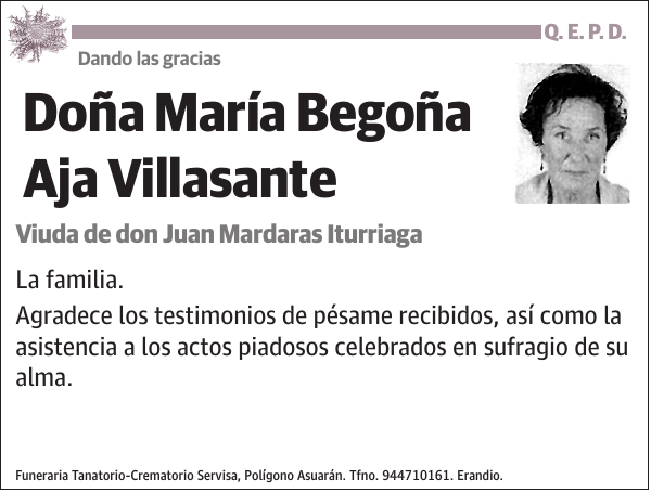 María Begoña Aja Villasante