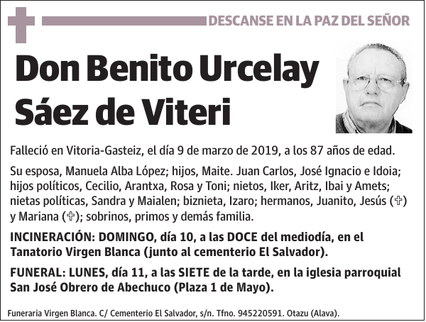 Benito Urcelay Sáez de Viteri