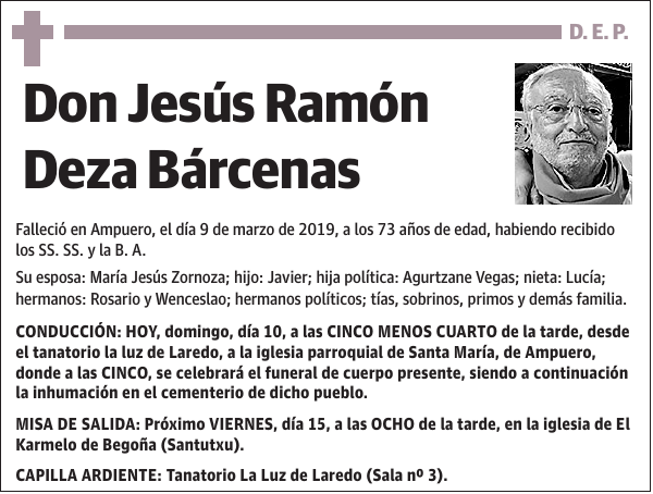 Jesús Ramón Deza Bárcenas