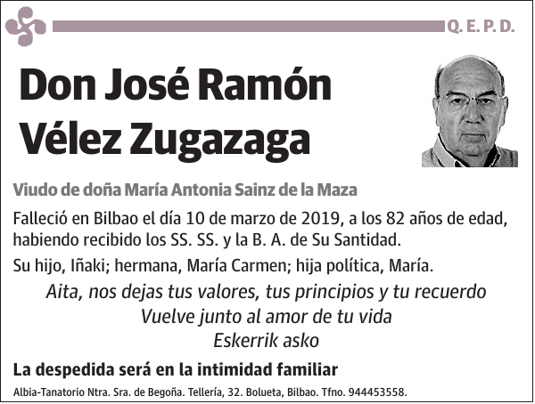 José Ramón Vélez Zugazaga