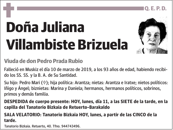 Juliana Villambiste Brizuela