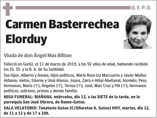 Carmen Basterrechea Elorduy