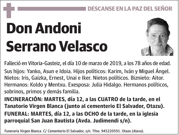 Andoni Serrano Velasco