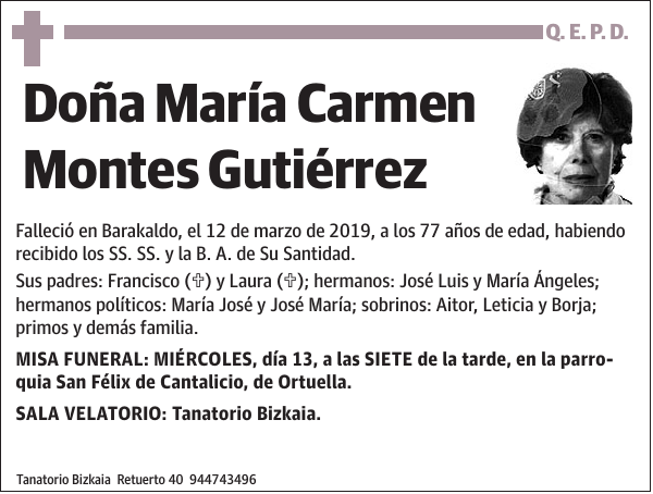 María Carmen Montes Gutiérrez