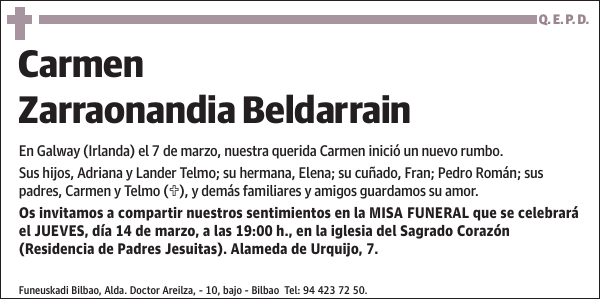 Carmen Zarraonandia Beldarrain