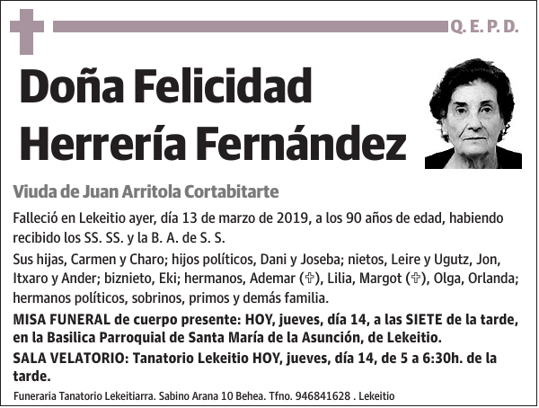 Felicidad Herrería Fernández