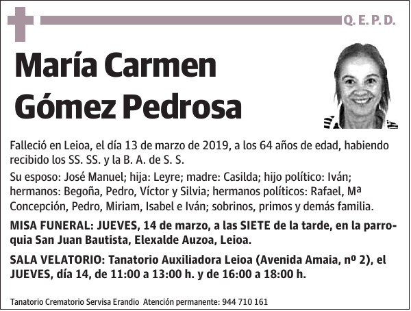 María Carmen Gómez Pedrosa