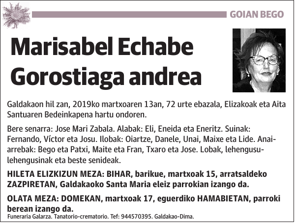 Marisabel Echabe Gorostiaga