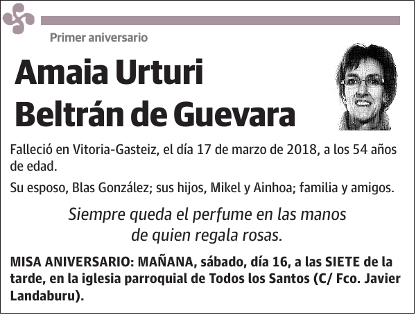 Amaia Urturi Beltrán de Guevara