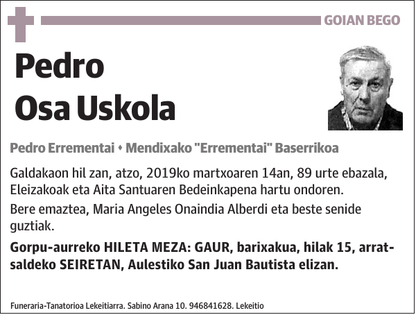 Pedro Osa Uskola