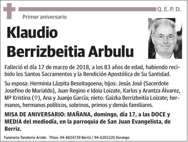 Klaudio Berrizbeitia Arbulu