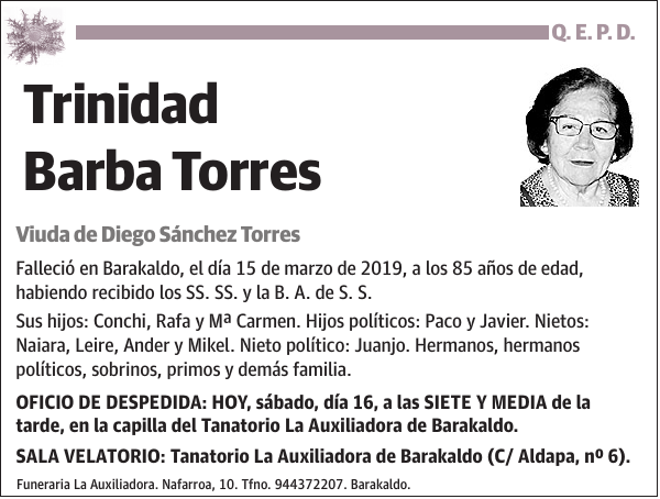 Trinidad Barba Torres