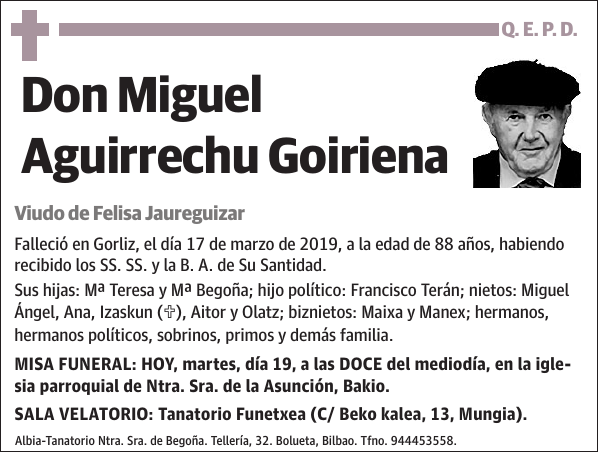 Miguel Aguirrechu Goiriena