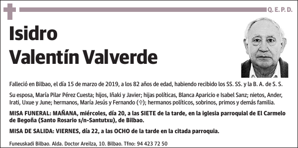 Isidro Valentín Valverde