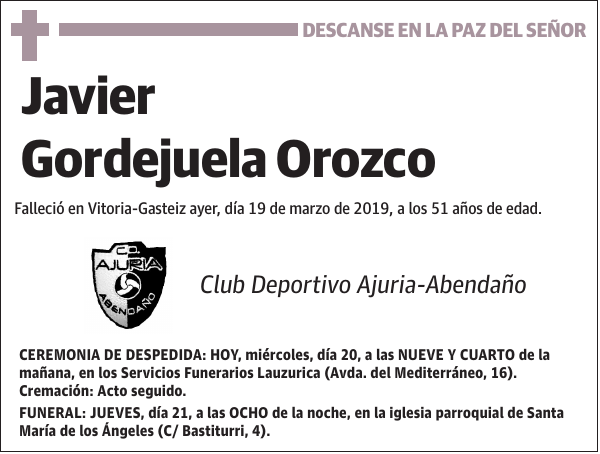 Javier Gordejuela Orozco