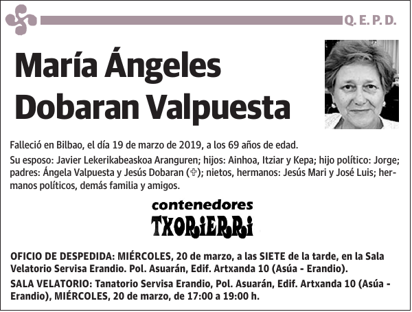 María Ángeles Dobaran Valpuesta