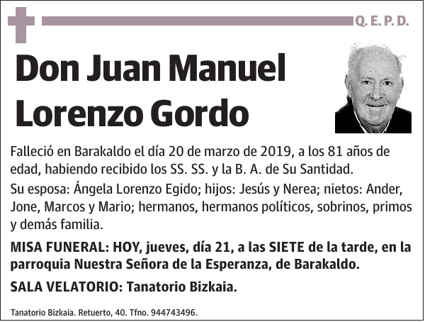 Juan Manuel Lorenzo Gordo