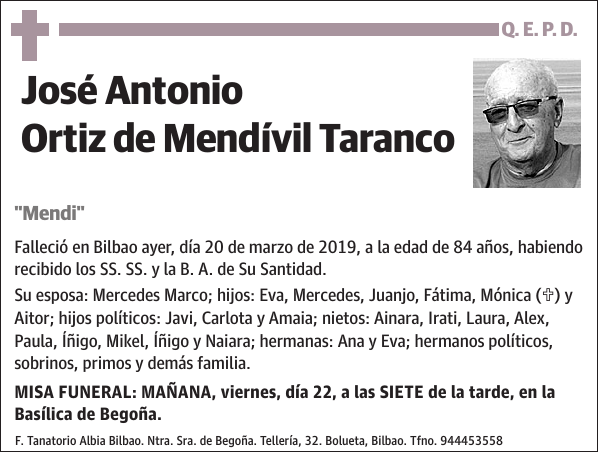 José Antonio Ortiz de Mendívil Taranco