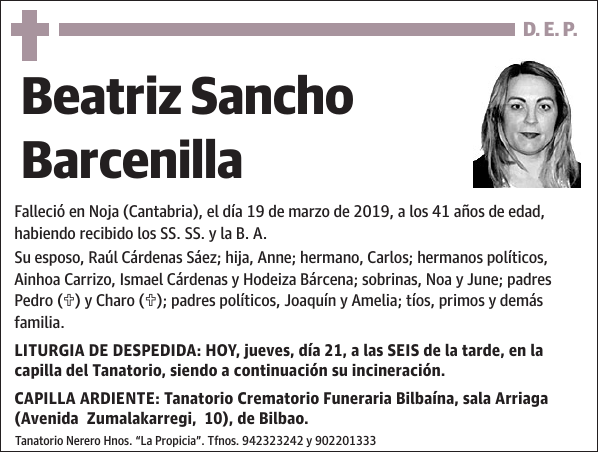 Beatriz Sancho Barcenilla