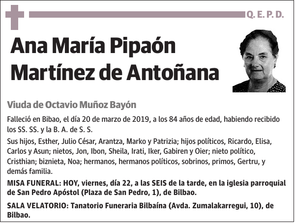 Ana María Pipaón Martínez de Antoñana