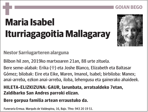 Maria Isabel Iturriagagoitia Mallagaray