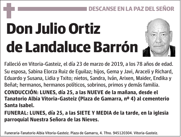 Julio Ortiz de Landaluce Barrón