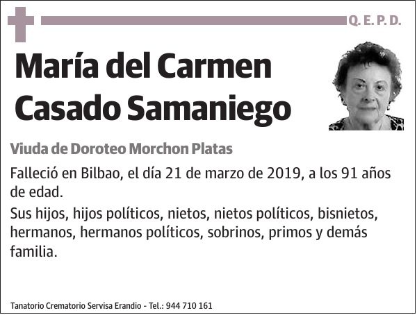 María del Carmen Casado Samaniego