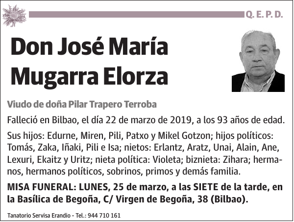 José María Mugarra Elorza